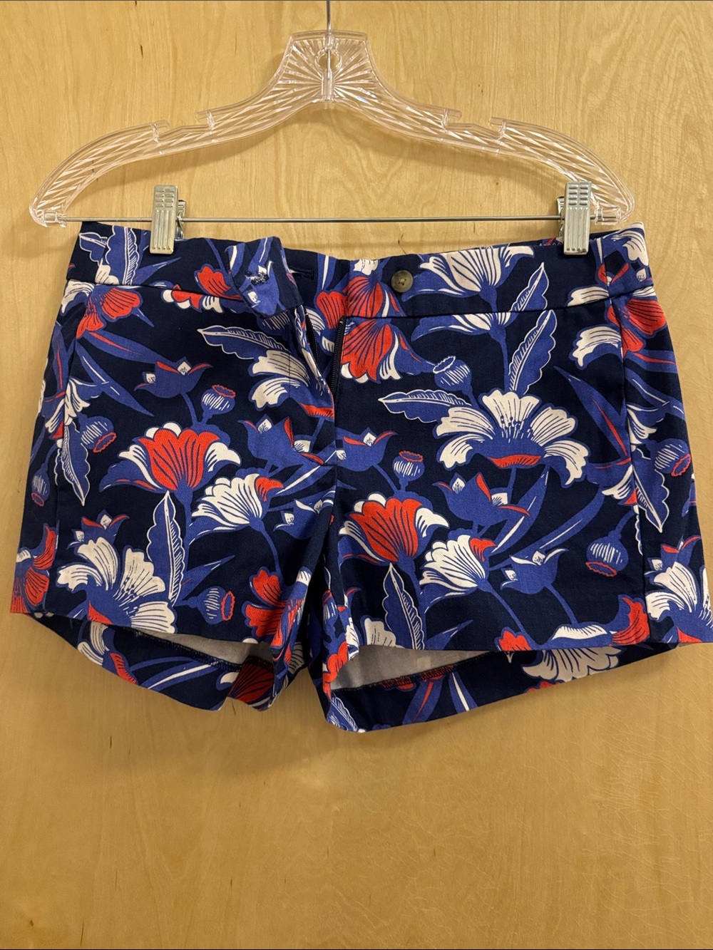 J. Crew Navy Floral High-Waist Women’s Shorts